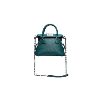 Maison Margiela 5AC Grained Calfskin Dome Bag, One Shoulder Handbag Mini Women's Green