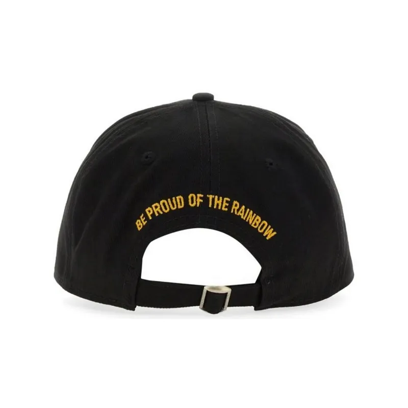 DSQUARED 2 Logo Embroidered Distressed Trucker Cap-2