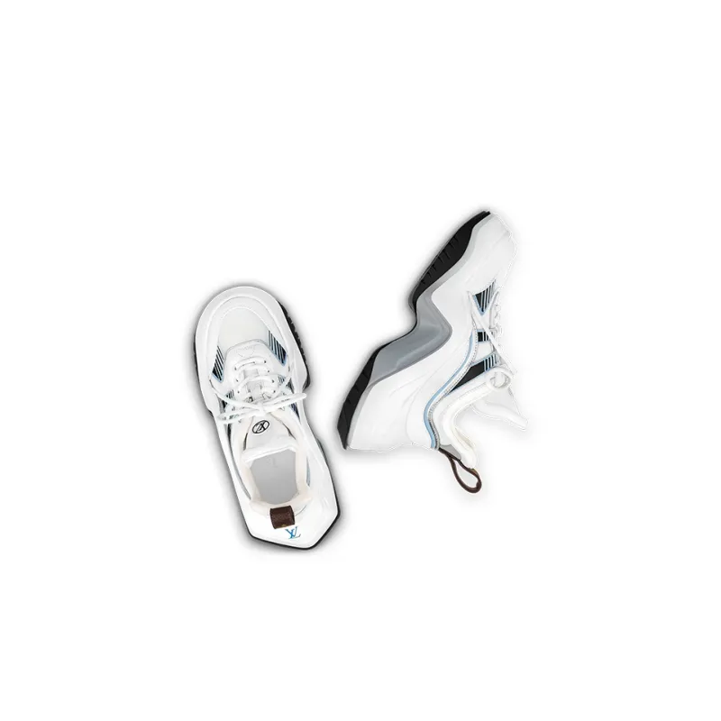LOUIS VUITTON Archlight 2.0 Platform Sneakers 'White Blue Grey' Women's-3