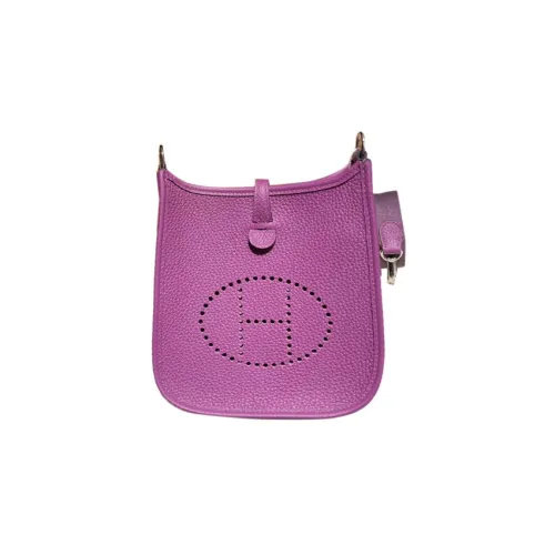 HERMES Evelyne Taurillon Maurice Calfskin Shoulder Bag Crossbody Bag Regular Women's P9 Anemone Sea Cucumber Purple