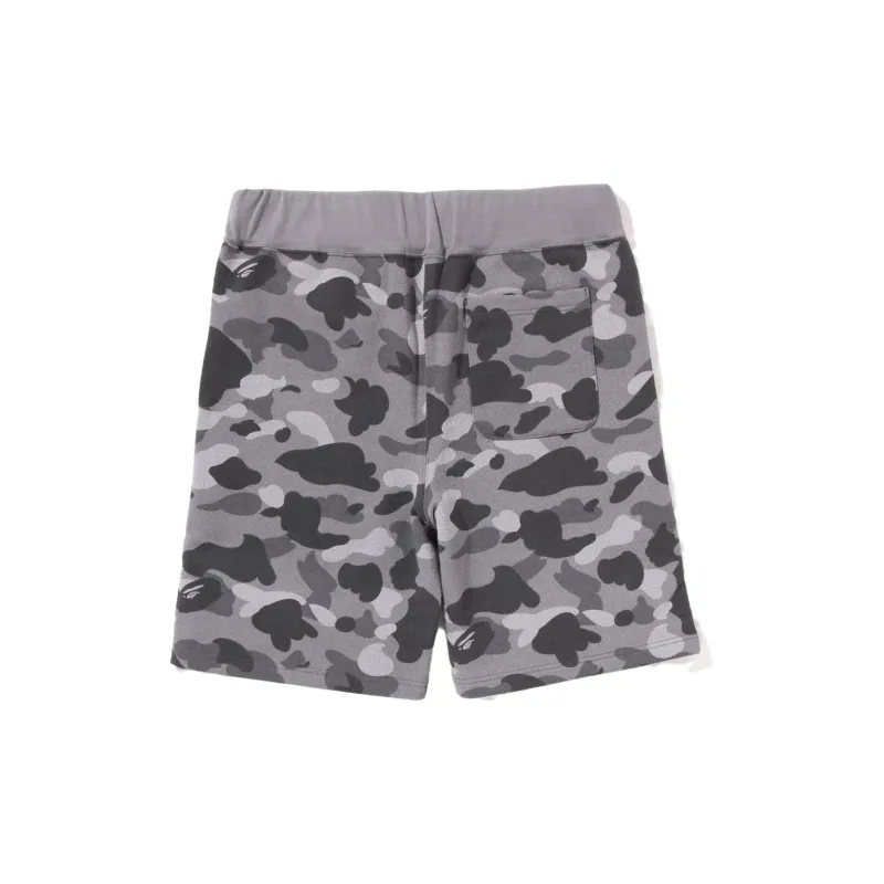 Bape Honeycomb Camo Shark Sweat Shorts-3