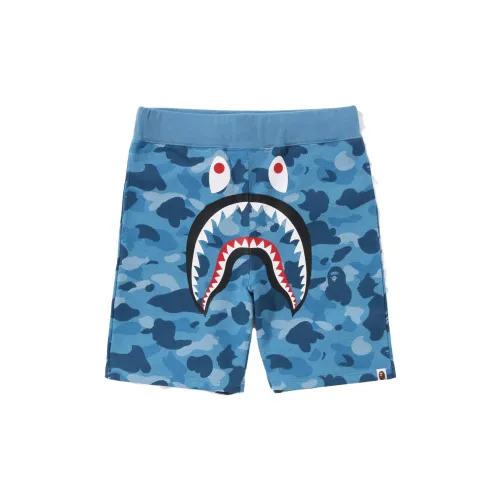 BAPE Honeycomb Camo Shark Sweat Shorts 