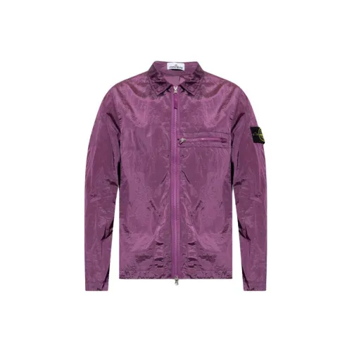 STONE ISLAND Jackets Men Purple