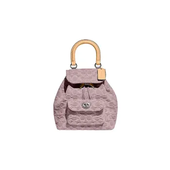 COACH Riya Fabric Backpack Medium Size Women's Pink