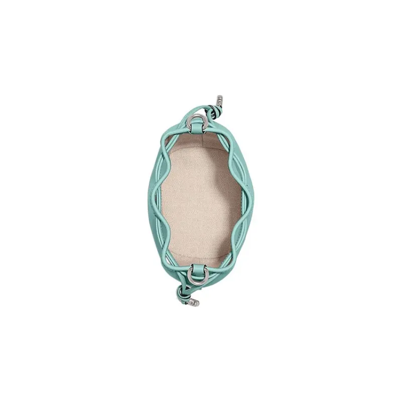 COACH Camila Cow Leather Bucket Bags Shoulder Bag Crossbody Bag Small Size Women's Cyan-2