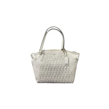 COACH Kelsey Cow Leather Dumpling Bag Handbag Shoulder Bag Women's White
