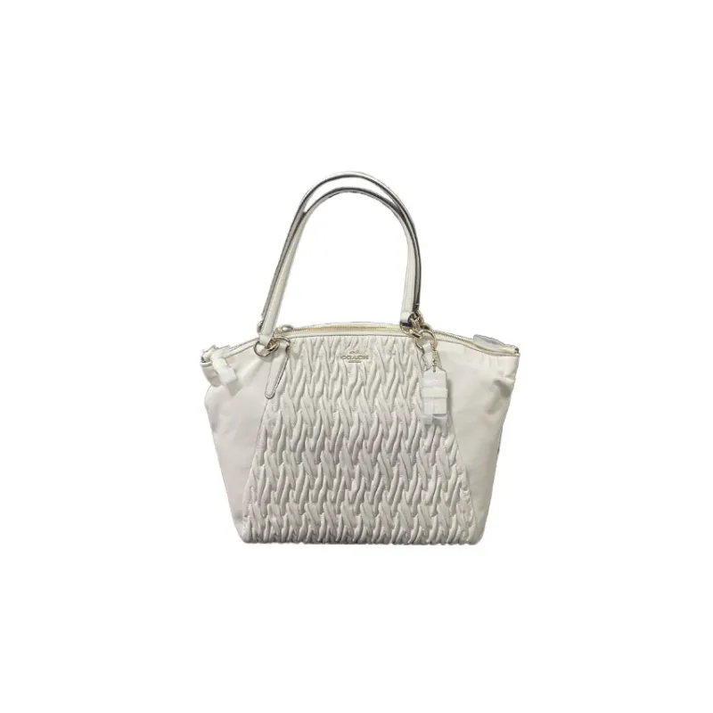 COACH Kelsey Cow Leather Dumpling Bag Handbag Shoulder Bag Women's White-0