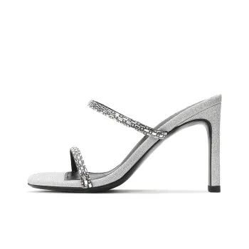 CASNSKU Fashion Sandal 8cm Women's Silver