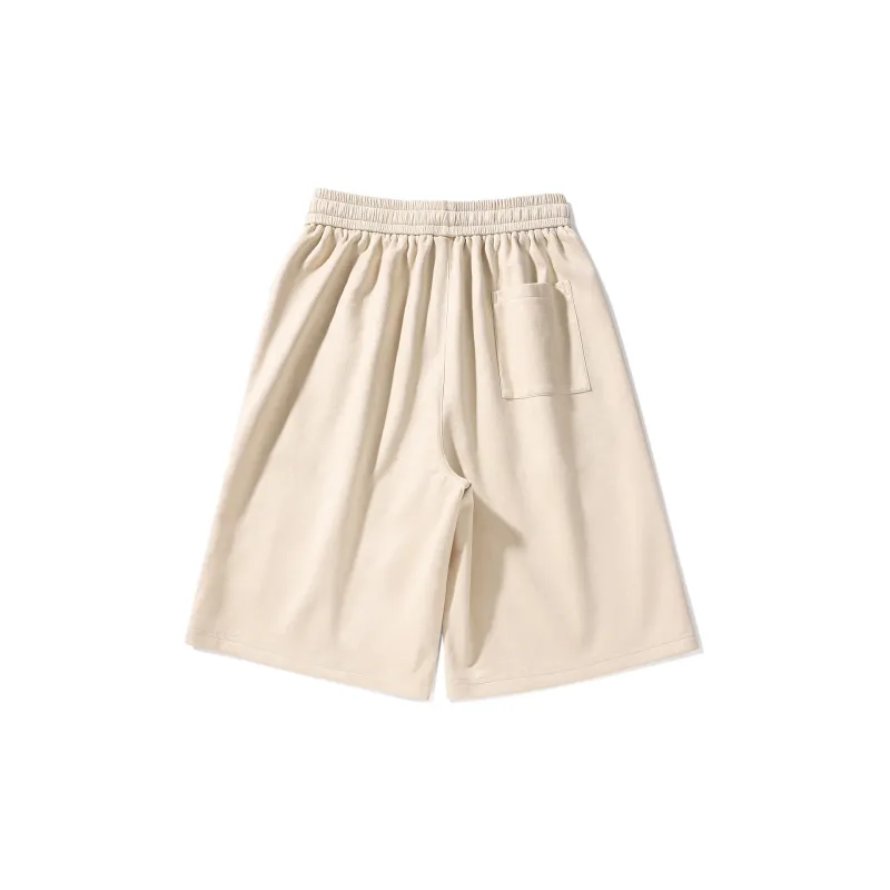 POINTLIMIT Suede 3D Pring Logo Unisex Casual Shorts-6