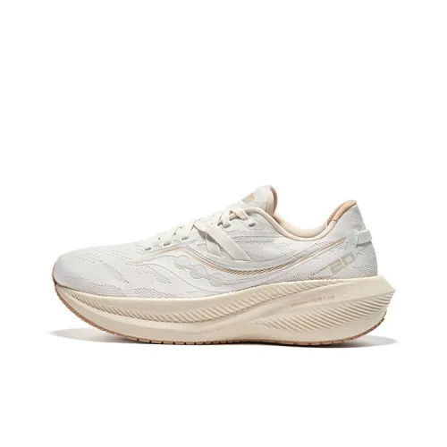 Saucony Triumph 20 Running Shoes Unisex Low-Top Beige