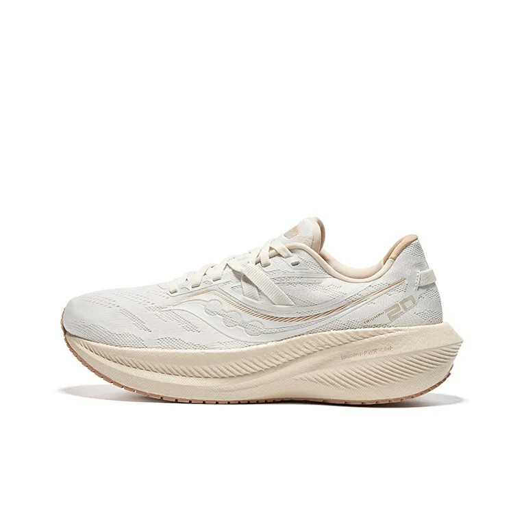 Saucony Triumph 20 Low-Top Running Shoes Unisex Beige-0