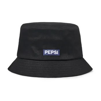 Pepsi Cotton Bucket Hat Unisex Black/Ecru