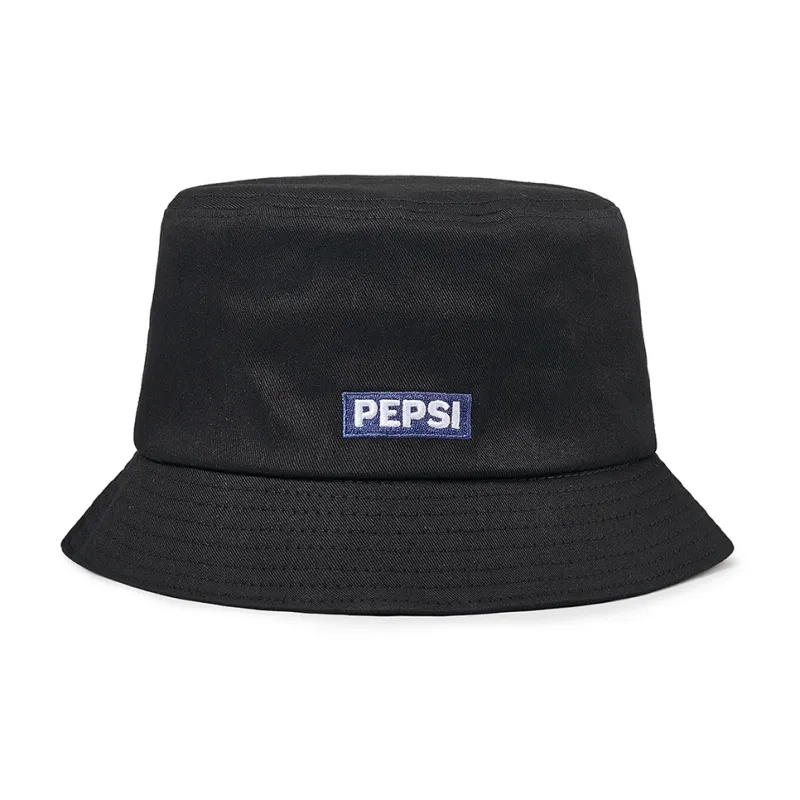 Pepsi Cotton Bucket Hat Unisex Black/Ecru-0
