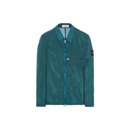 STONE ISLAND Jackets Men Bottle Green