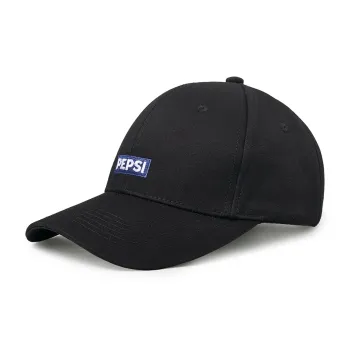Pepsi Cotton Baseball Cap Unisex Black