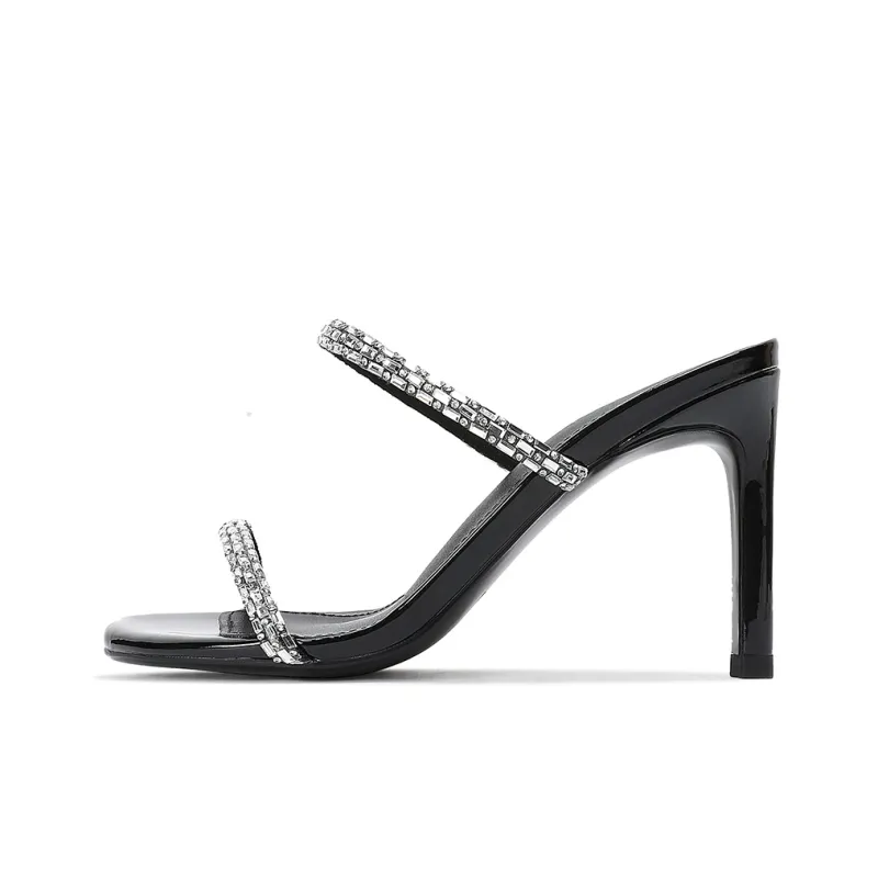 CASNSKU Stylish Sandal 8cm Women's Black-0