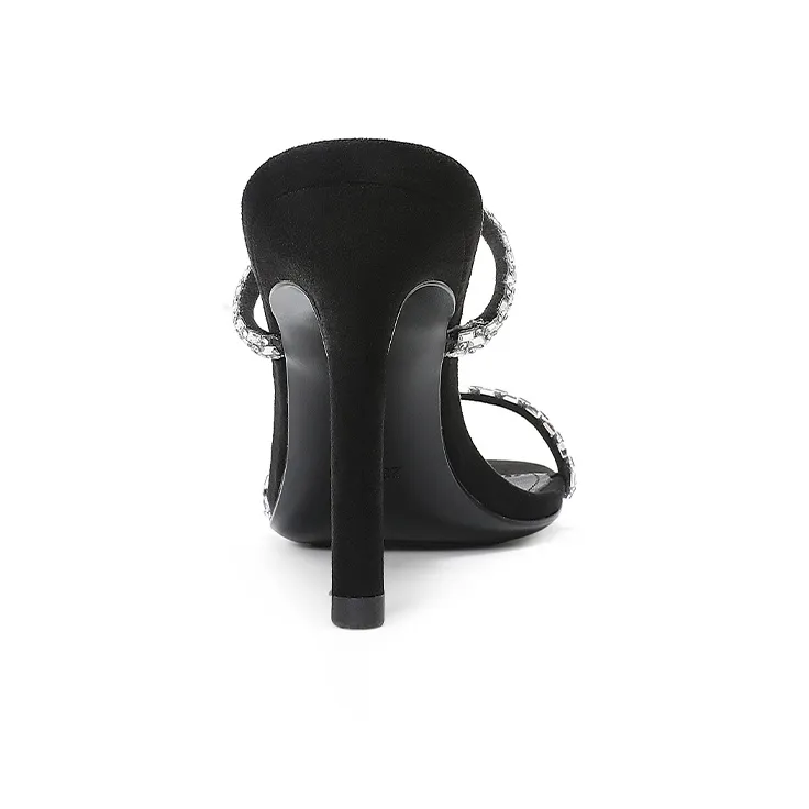 CASNSKU Stylish Sandal 8cm Women's Black-4