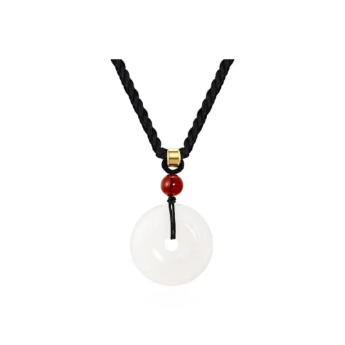 Long Fu Chalcedony Jade Bangle With Plain Loop For Layering Hand Accessory Womens Red