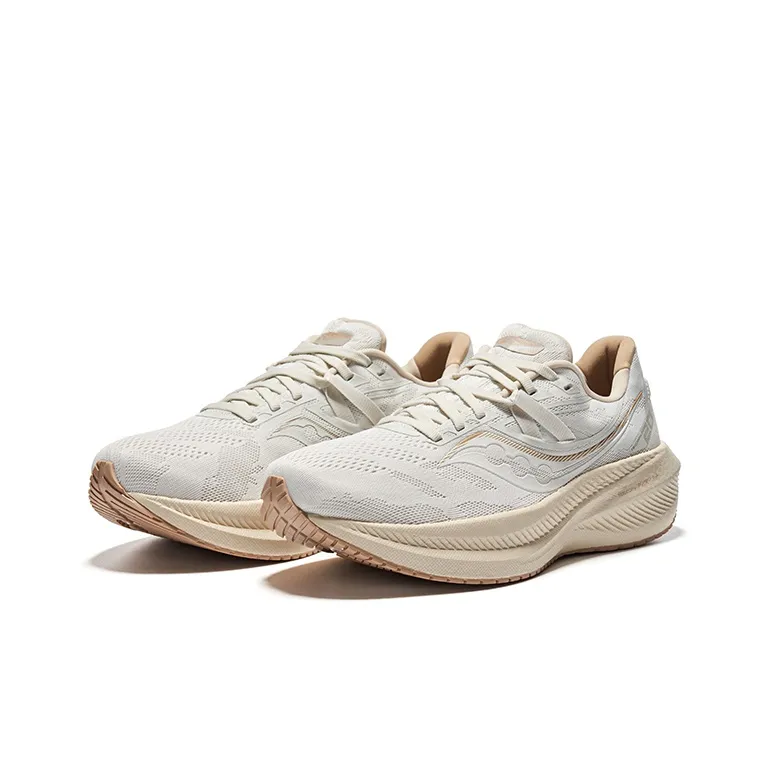 Saucony Triumph 20 Low-Top Running Shoes Unisex Beige-2