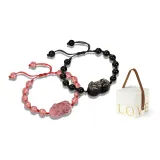 Fortune Bead Chinese Auspicious Animal Couple Bracelet+LOVE Box