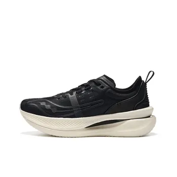 Saucony IDLING Cruise Cushioning Low Top Running Shoes Unisex Black