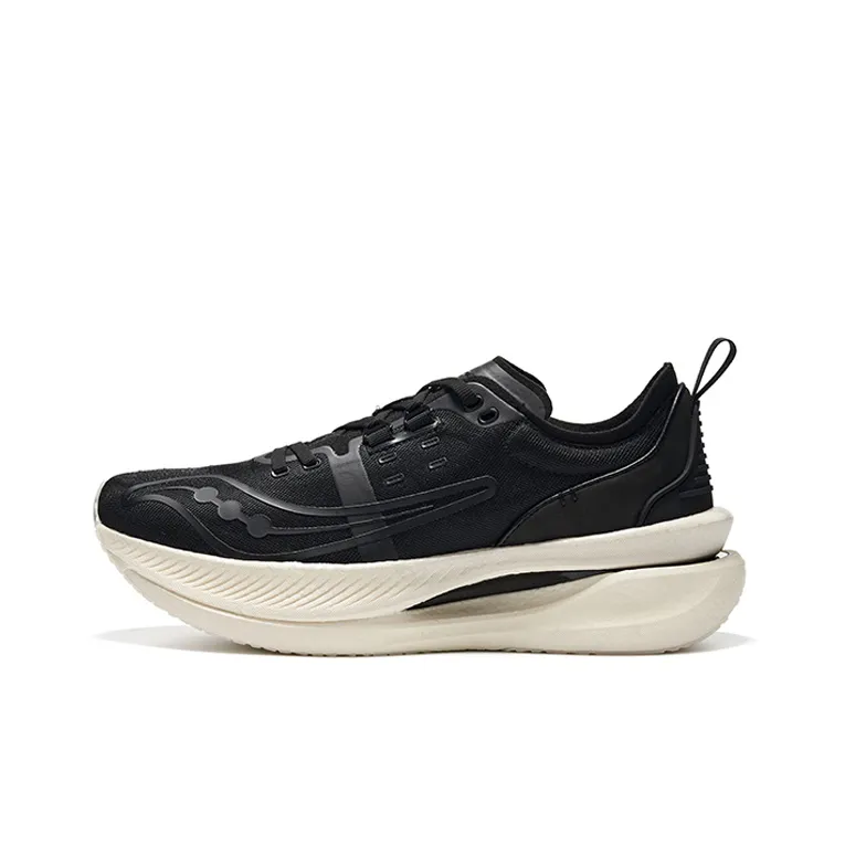Saucony IDLING Cruise Cushioning Low Top Running Shoes Unisex Black-0