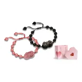 Fortune Bead Chinese Auspicious Animal Couple Bracelet+Valentine's Day Box
