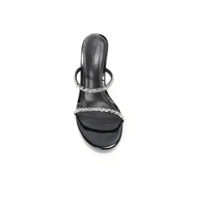CASNSKU Stylish Sandal 8cm Women's Black-2