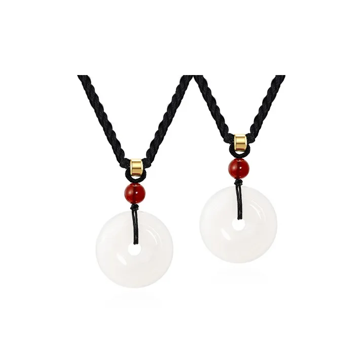 KING TAI SANG Chalcedony Necklaces Unisex-1