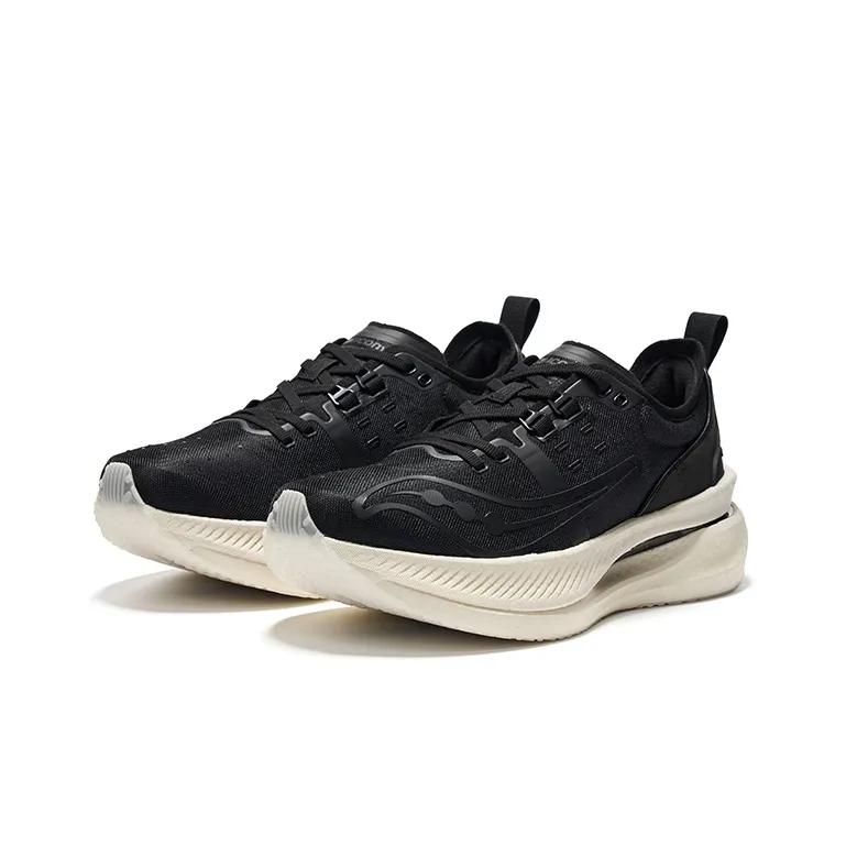 Saucony IDLING Cruise Cushioning Low Top Running Shoes Unisex Black-2