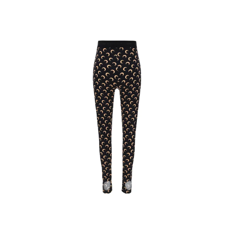Marine Serre Crescent Moon print Leggings-1