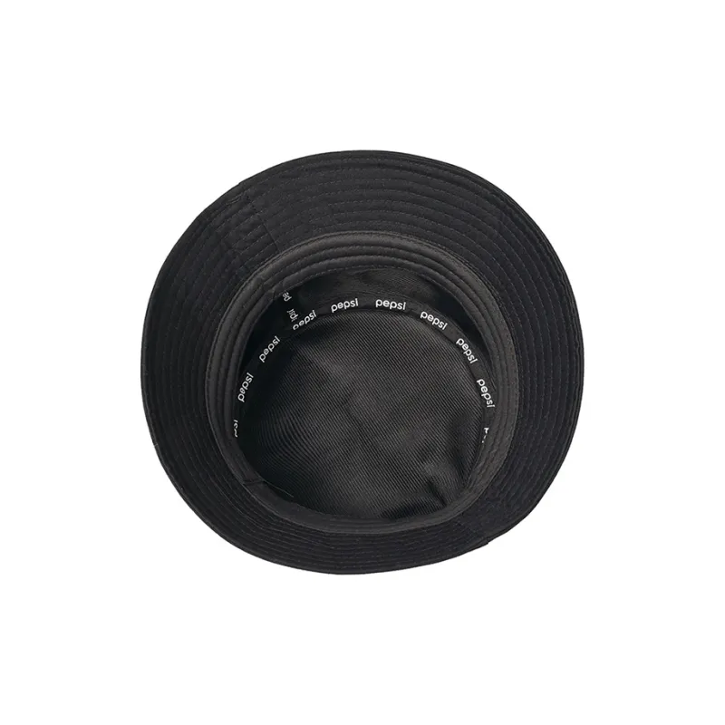 Pepsi Cotton Bucket Hat Unisex Black/Ecru-4