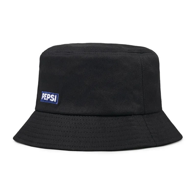 Pepsi Cotton Bucket Hat Unisex Black/Ecru-1