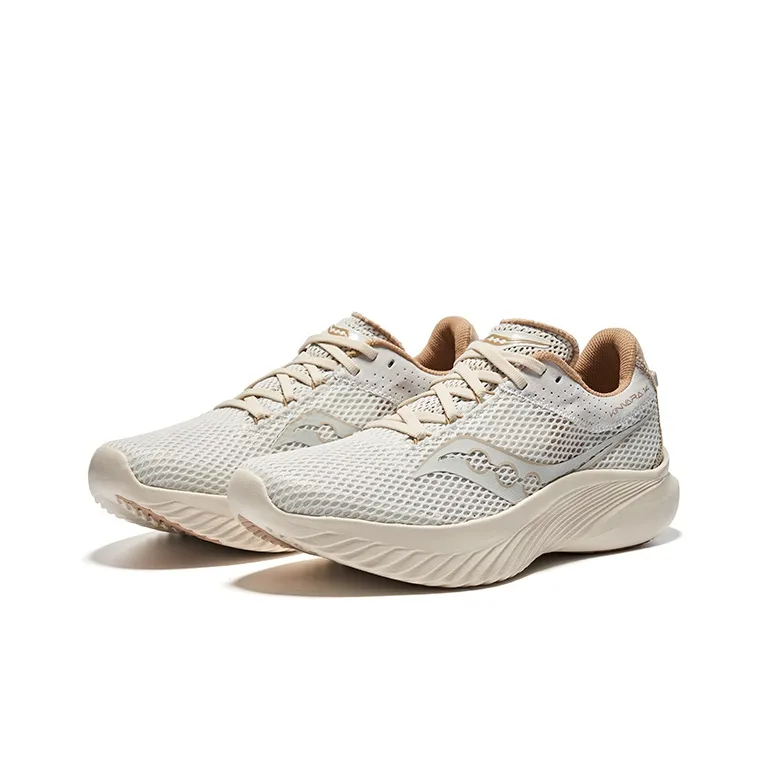 Saucony Kinvara 14 Anti Slip Wear Resistant Low Top Running Shoes Unisex Beige-2