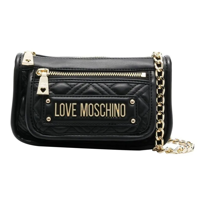 LOVE MOSCHINO Polyurethane Crossbody Bag Shoulder Bag Women's Black-0