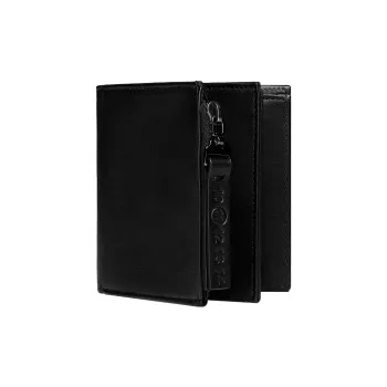 Maison Margiela Smooth Calf Leather Coin Purse Wallet Men's Black