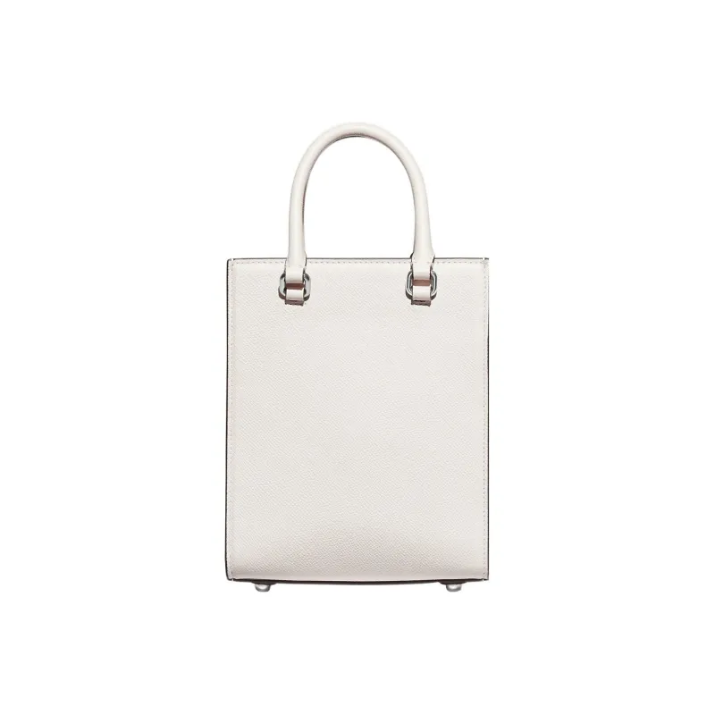 COACH Cow Leather Tote Bag, Shopping Bag, Handbag Trumpets Women's White-2