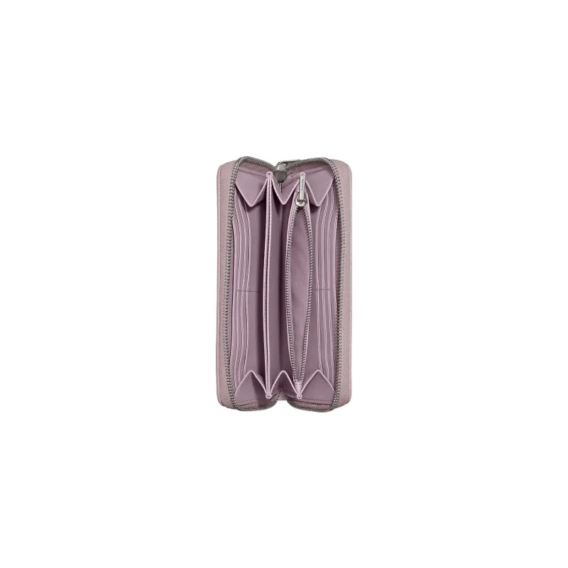 COACH Zip Around Fabric Mahjong Bag Handheld Wallet Small Size Women's Light Purple-1