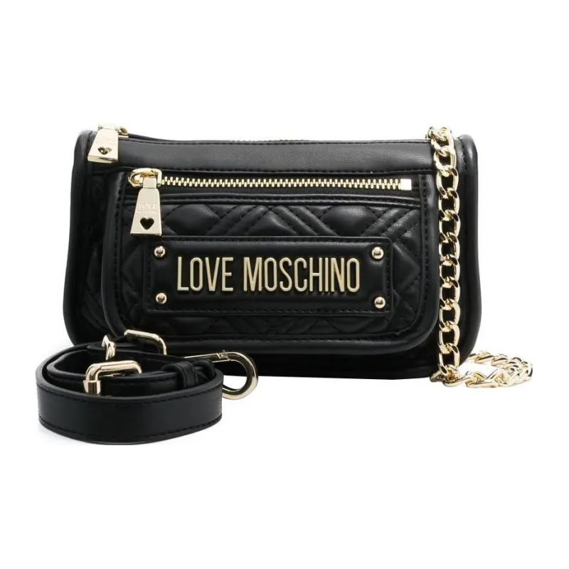 LOVE MOSCHINO Polyurethane Crossbody Bag Shoulder Bag Women's Black-2