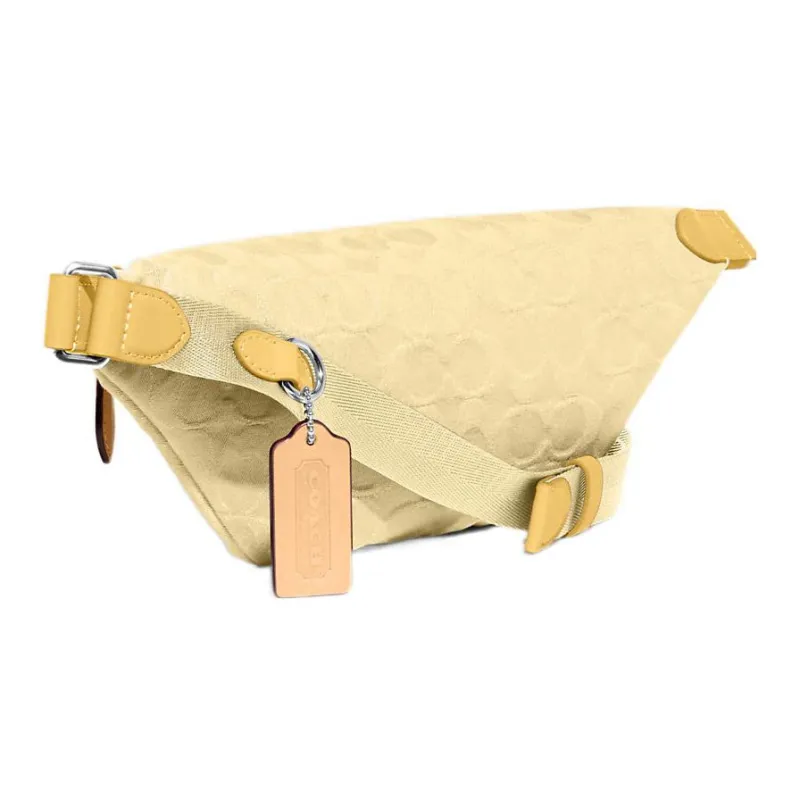 COACH Charter Fabric Sling Bag, Fanny Pack Tubas Women's Light Yellow-1