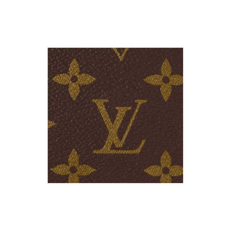 LOUIS VUITTON Canvas Cow Leather Patchwork Shoulder Bag Crossbody Bag Handbag Small Size Women's Brown/White-4