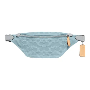 COACH Charter Fabric Sling Bag Fanny Pack Large Size Women's Blue