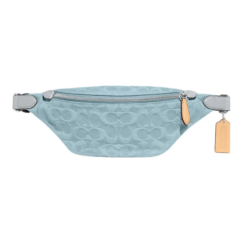 COACH Charter Fabric Sling Bag, Fanny Pack Tubas Unisex Blue-0