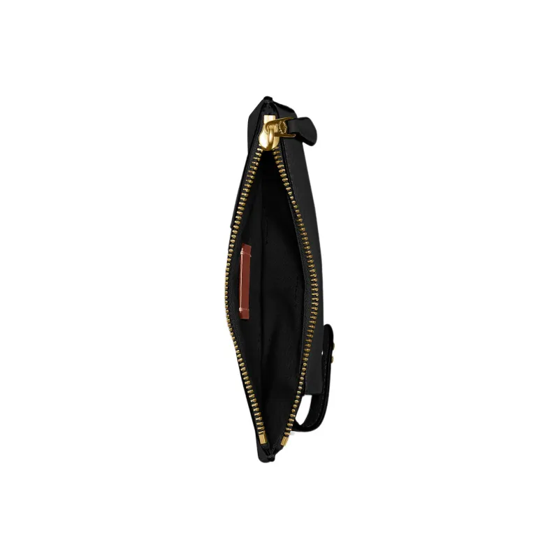 COACH Grained Calfskin Cell Phone Pouch Wallet Women's Black-2