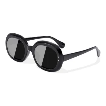 PULAIS TR/Memory Plastic Oval Sunglasses Unisex