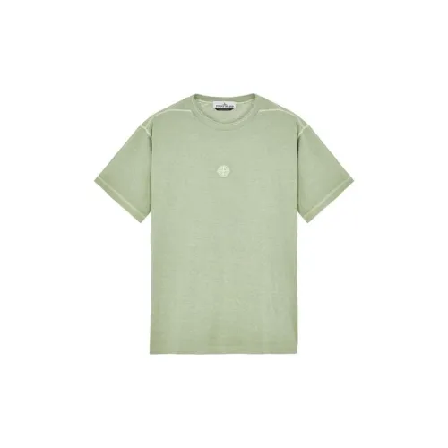 STONE ISLAND T-Shirts Men Sage Green