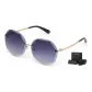 Silver Frame with Gradient Gray Lens