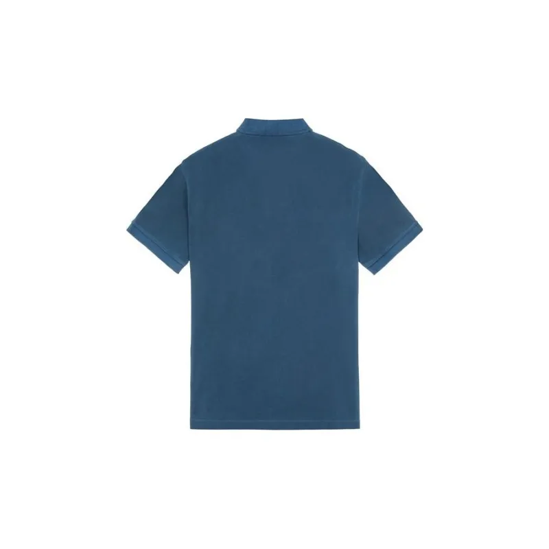 STONE ISLAND Compass motif Cotton Polo Shirt-1
