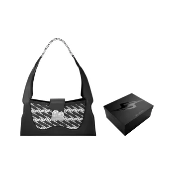 OMTO Microfiber Flower Basket Shoulder Bag Handbag Regular Women's Multicolor
