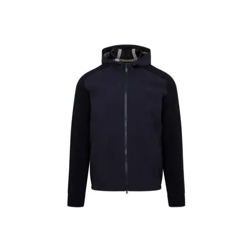 HERNO Panelled Zip-up Hooded Jacket